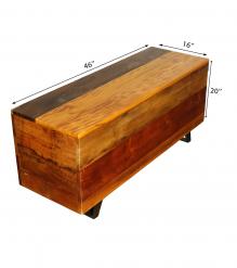 SOLID RECLAIMED TEAK WOOD STORAGE TRUNK / COFFEE TABLE