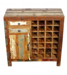 SOLID RECLAIMED TEAK WOOD WINE BAR