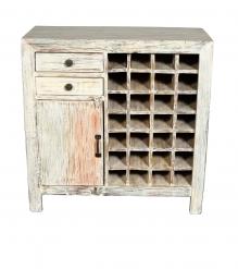 SOLID RECLAIMED TEAK WOOD WINE BAR