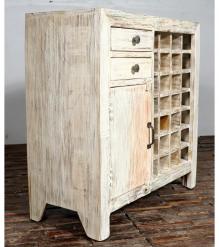 SOLID RECLAIMED TEAK WOOD WINE BAR