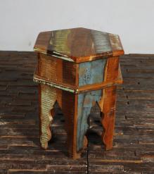 SOLID RECLAIMED TEAK WOOD END TABLE / NIGHTSTAND