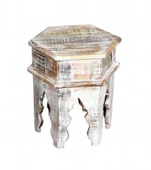 SOLID RECLAIMED TEAK WOOD END TABLE / NIGHTSTAND