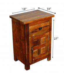 SOLID RECLAIMED TEAK WOOD END TABLE