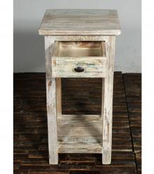 SOLID RECLAIMED TEAK WOOD END TABLE NIGHTSTAND