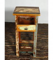 SOLID RECLAIMED TEAK WOOD END TABLE NIGHTSTAND