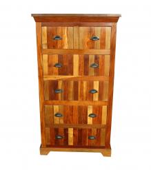 SOLID RECLAIMED TEAK WOOD DRESSER BUREAU CHEST