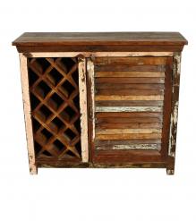 SOLID RECLAIMED TEAK WOOD WINE LIQUOR BAR