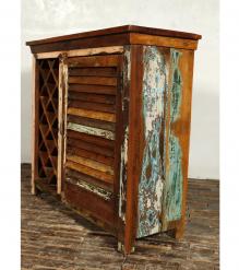 SOLID RECLAIMED TEAK WOOD WINE LIQUOR BAR