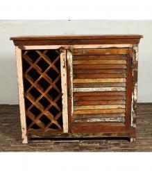 SOLID RECLAIMED TEAK WOOD WINE LIQUOR BAR