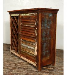 SOLID RECLAIMED TEAK WOOD WINE LIQUOR BAR
