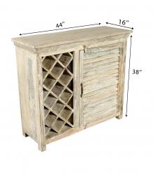 SOLID RECLAIMED TEAK WOOD WINE LIQUOR BAR