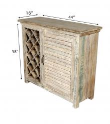SOLID RECLAIMED TEAK WOOD WINE LIQUOR BAR