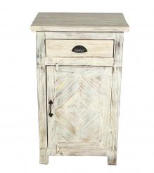 RECLAIMED WOOD 1 DRAWER END TABLE / NIGHTSTAND