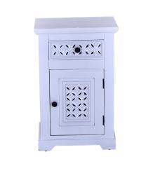 CARVED WOOD END TABLE / NIGHTSTAND