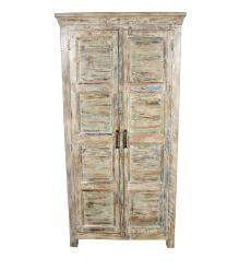 2 DOOR SOLID RECLAIMED TEAK WOOD CABINET