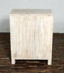 RECLAIMED WOOD 3 DRAWER END TABLE / BEDSIDE TABLE