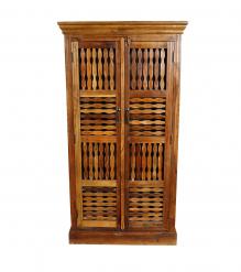 2 DOOR SOLID RECLAIMED TEAK WOOD CABINET