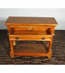 SOLID RECLAIMED TEAK WOOD SIDE BOARD W/ DRAWER
