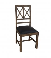 Wood  Leather Chair
