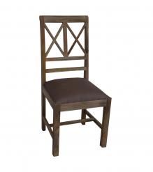 Wood  Leather Chair