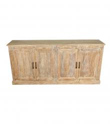 SOLID RECLAIMED TEAK WOOD SIDEBOARD CABINET 4 DOORS