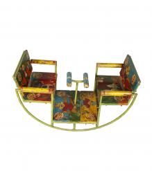 VINTAGE INDIAN PAINTED SWING GLIDER