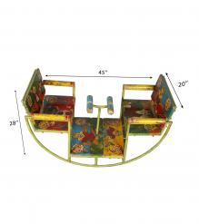 VINTAGE INDIAN PAINTED SWING GLIDER