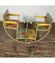 VINTAGE INDIAN PAINTED SWING GLIDER