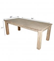 SOLID RECLAIMED TEAK WOOD TABLE
