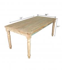 SOLID RECLAIMED TEAK WOOD TABLE