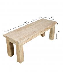 SOLID RECLAIMED TEAK WOOD BENCH