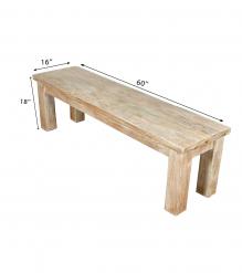 SOLID RECLAIMED TEAK WOOD BENCH