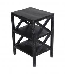 SOLID WOOD 3 TIER END TABLE