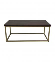 SOLID WOOD & IRON COFFEE TABLE