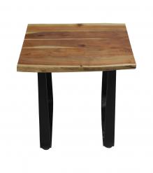 WOOD & IRON SIDE TABLE