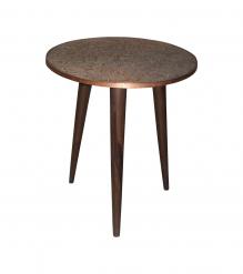 SOLID WOOD & IRON END TABLE