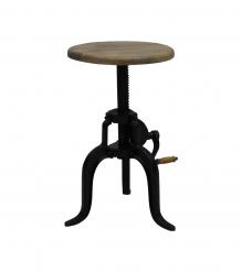 WOOD & IRON SIDE TABLE