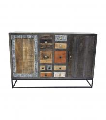 RECLAIMED WOOD MULTI DRAWER SIDEBOARD