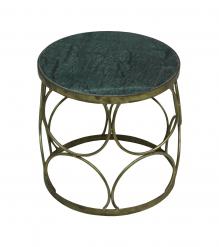 SOLID WOOD & IRON END TABLE