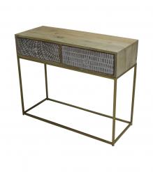 SOLID WOOD & IRON CONSOLE