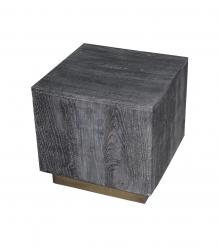 SOLID WOOD & IRON END TABLE