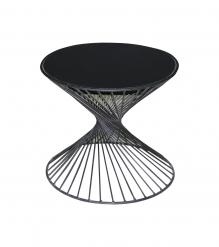 SOLID WOOD & IRON END TABLE