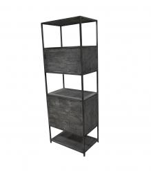 SOLID WOOD & IRON BOOKCASE