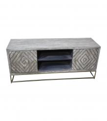 WOOD & IRON MEDIA CONSOLE SIDEBOARD