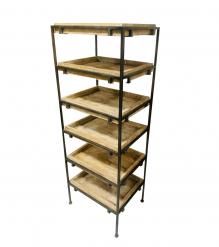 SOLID WOOD & IRON BOOKCASE