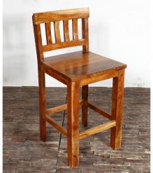 SOLID RECLAIMED TEAK WOOD COUNTER HEIGHT STOOL