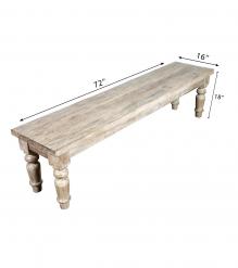 SOLID RECLAIMED TEAK WOOD BENCH