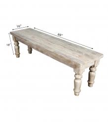 SOLID RECLAIMED TEAK WOOD BENCH