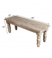 SOLID RECLAIMED TEAK WOOD BENCH