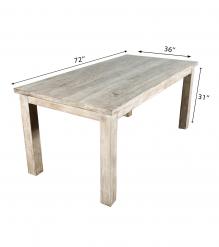 SOLID RECLAIMED TEAK WOOD DINING TABLE